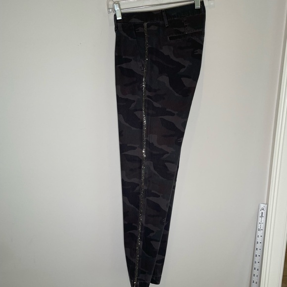 Sundry For Anthropologie Camo Le Soleil Pants Womens Sz 27 Crystal Stripe $198 - Picture 12 of 16